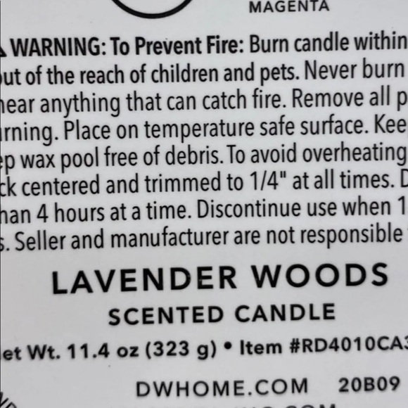 Rae Dunn CALM CANDLE - Picture 2 of 2